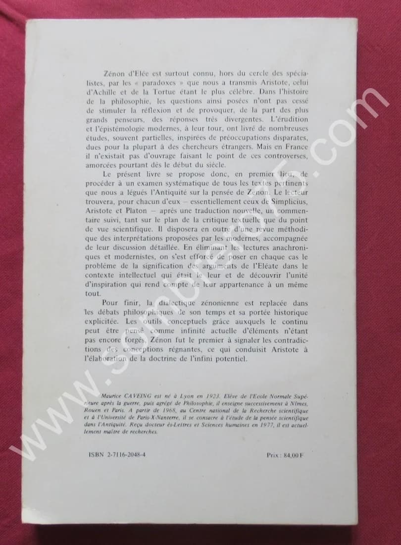 Etude Historique et critique des Fragments et Témoignages. ZENON D ELEE - Image 7