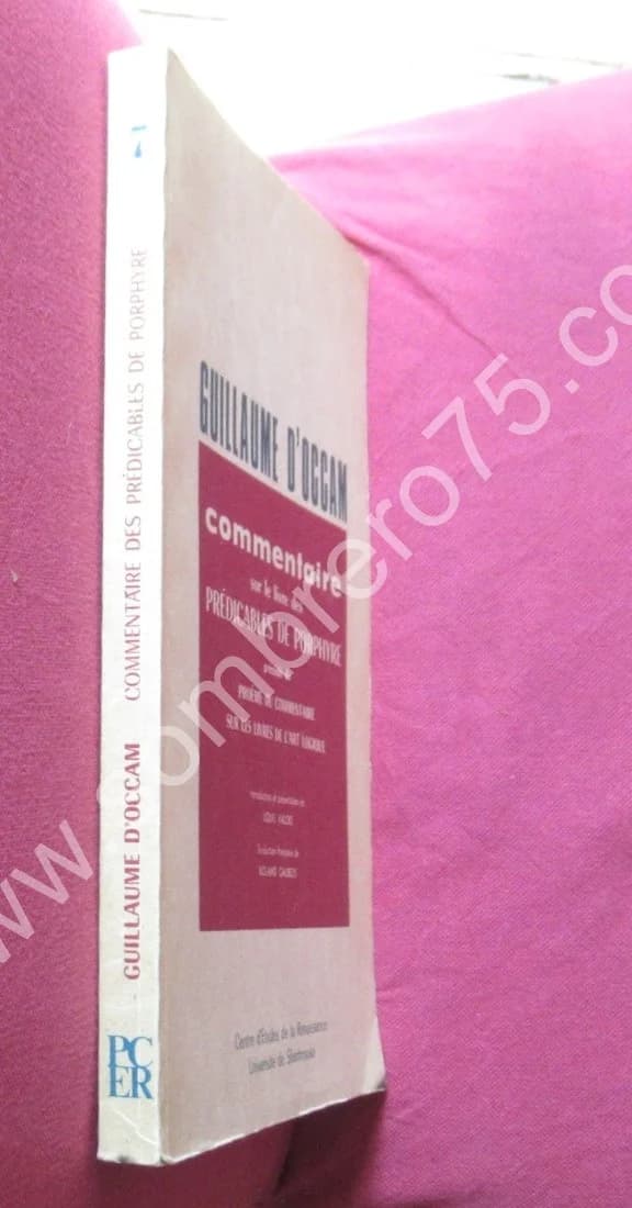 Commentaire sur le livre des Prédicables de Porphyre. Guillaume d'OCCAM - Image 2