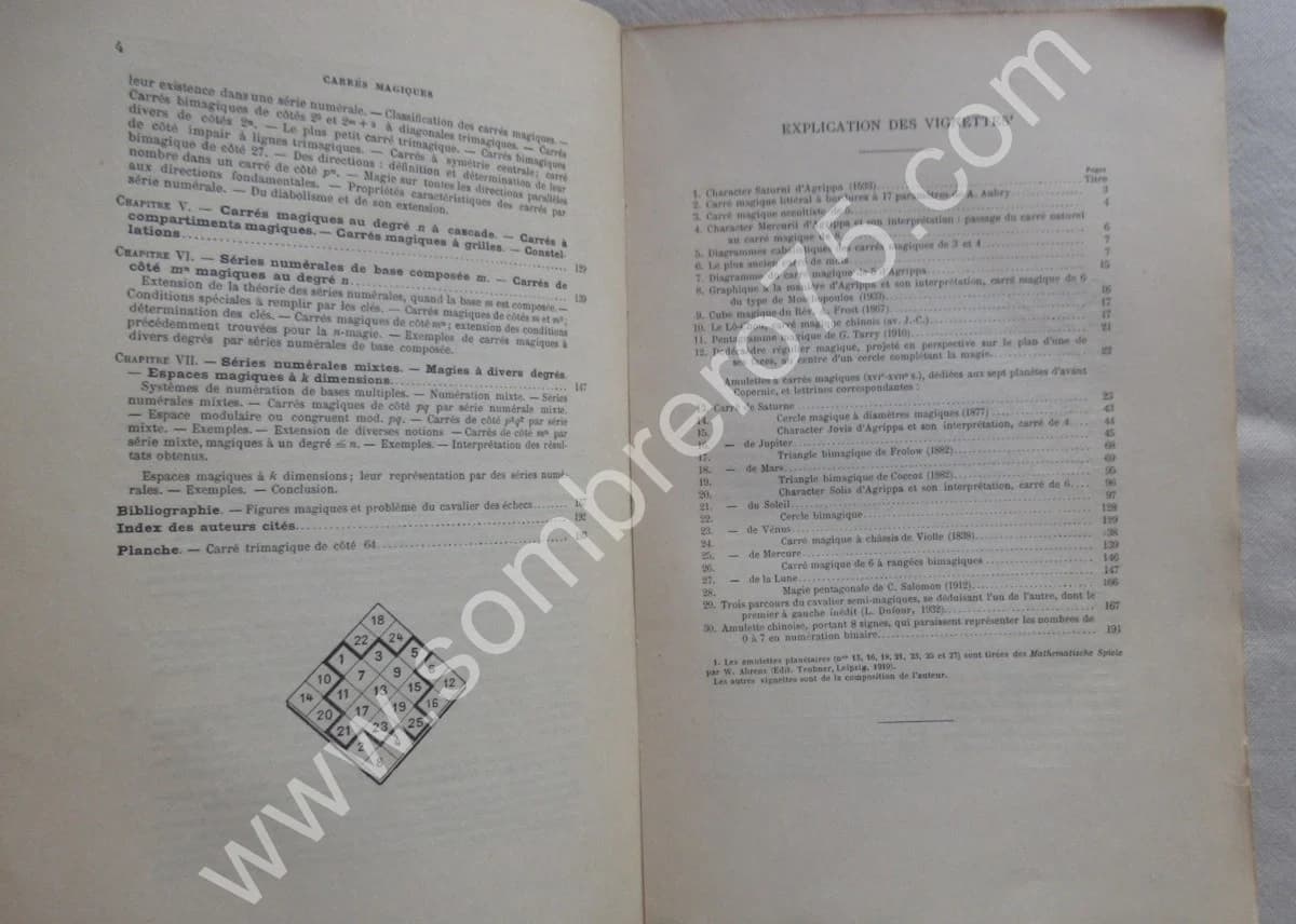 Carrés Magiques au Degré n. CAZALAS E. (Général) - Image 8