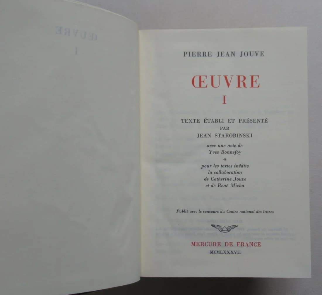 Œuvre - 2 volumes. Pierre Jean JOUVE - Image 4
