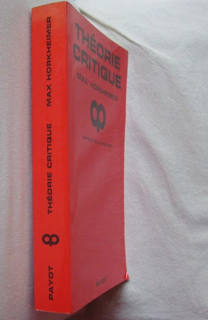 Max HORKHEIMER. Théorie Critique - Image 2