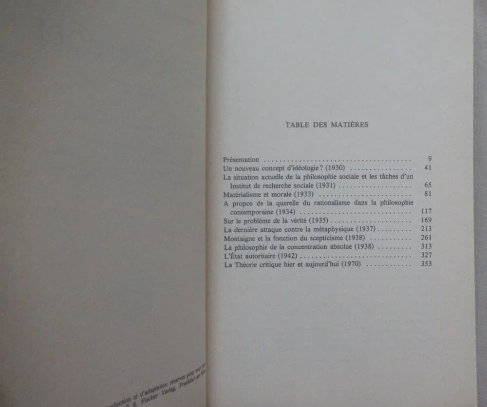 Max HORKHEIMER. Théorie Critique - Image 4