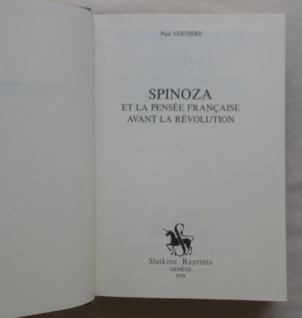 Spinoza et la Pensée Française avant la Révolution I et II - Image 2
