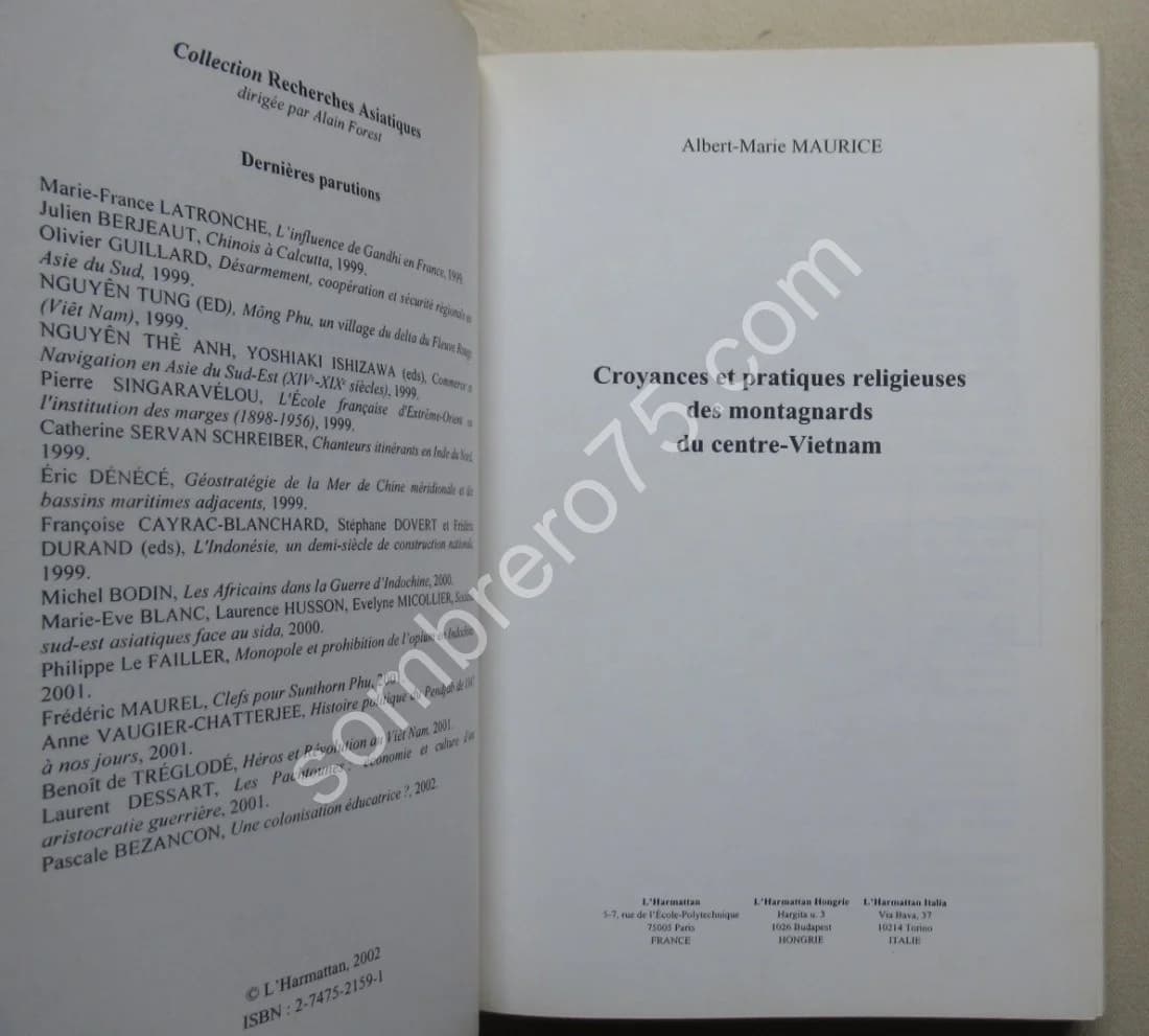 Croyances et Pratiques Religieuses des Montagnards du Centre Vietnam. M. ALBERT - Image 3