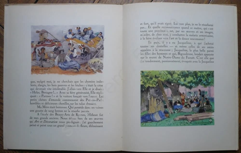 Broderies en Bretagne chez les Bigoudens Illustré par Mathurin Méheut. Jean de La Varende - Image 4