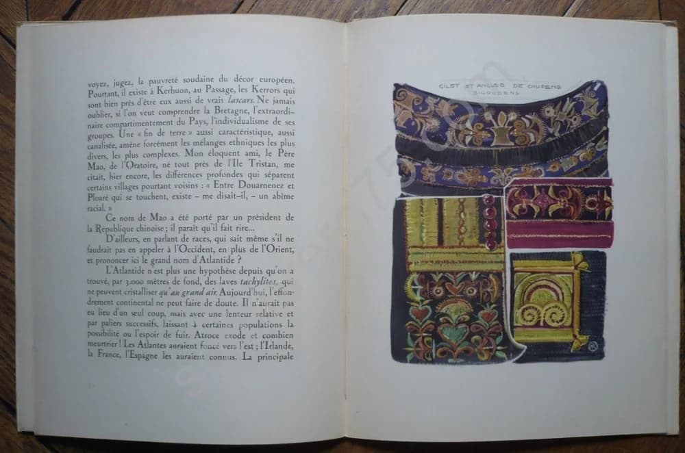 Broderies en Bretagne chez les Bigoudens Illustré par Mathurin Méheut. Jean de La Varende - Image 5