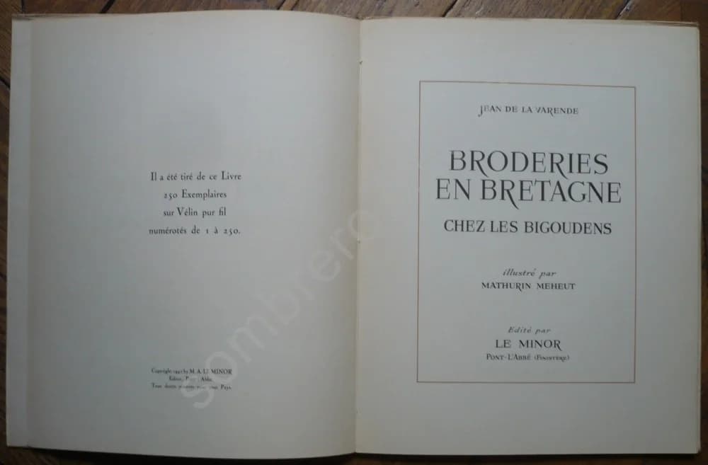 Broderies en Bretagne chez les Bigoudens Illustré par Mathurin Méheut. Jean de La Varende - Image 8