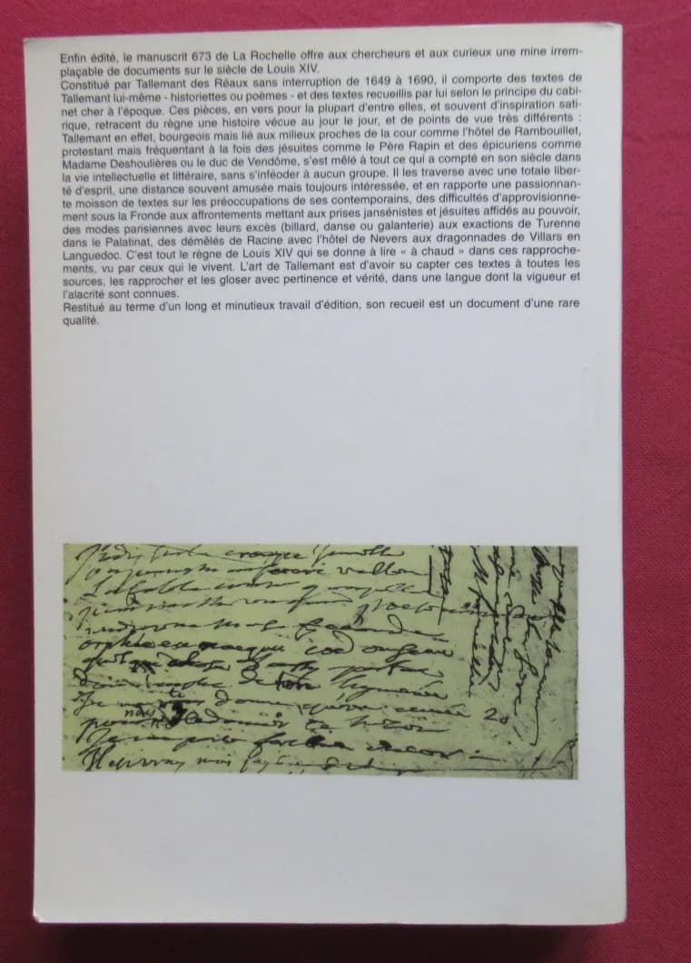 Tallemant des Réaux. Le Manuscrit 673. Vincenette MAIGNE - Image 5