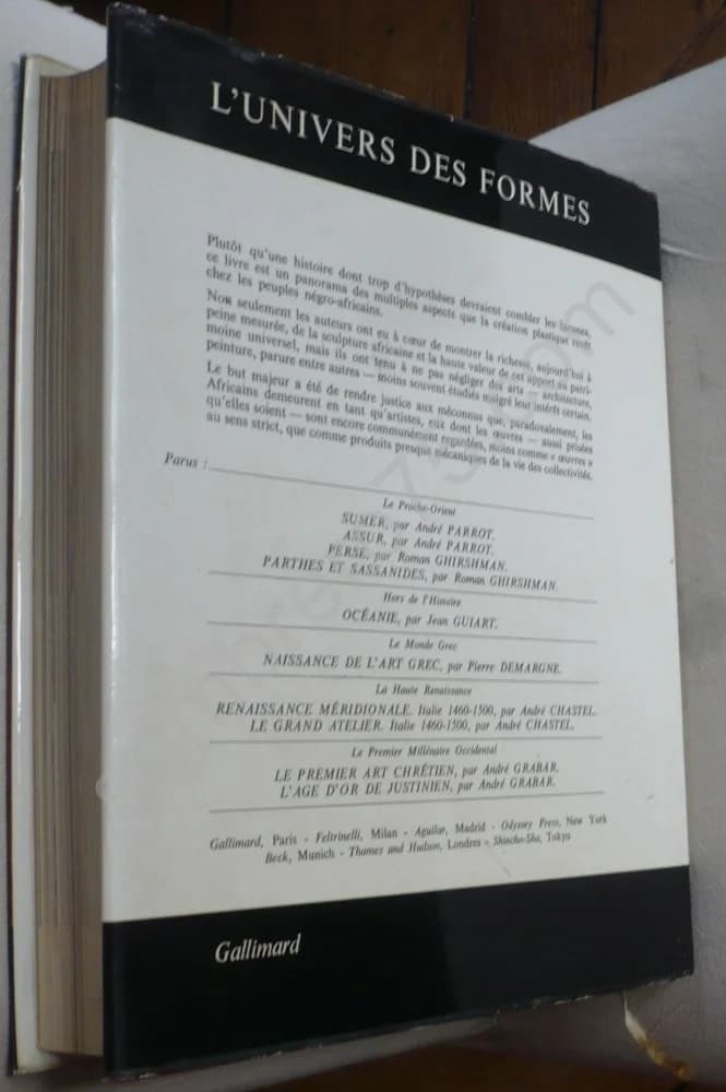 Afrique Noire La Création Plastique. Exemplaire avec envoi de LEIRIS Michel - Image 2