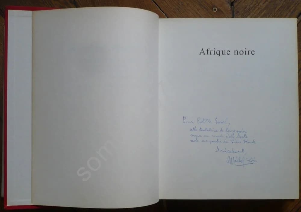 Afrique Noire La Création Plastique. Exemplaire avec envoi de LEIRIS Michel - Image 3