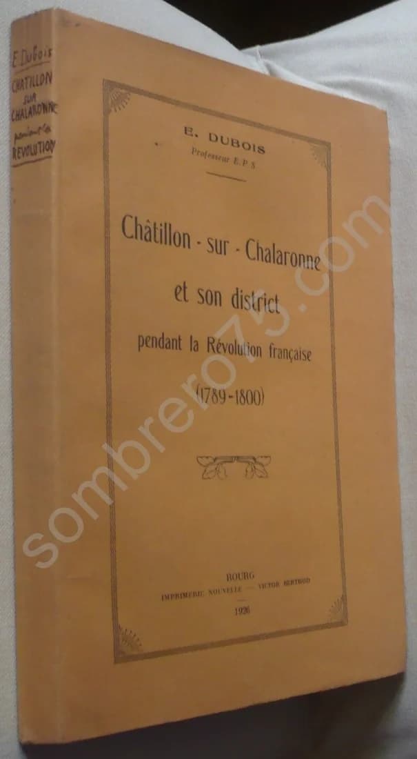 Châtillon-sur-Chalaronne et son District pendant la Révolution Française. E. Dubois - Image 2