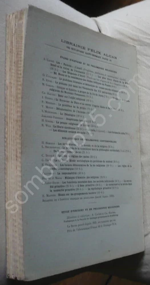 Du Groupe Ethnique à La Communauté Religieuse. Le Problème Sociologique de la Religion d'Israël. A. Causse - Image 3