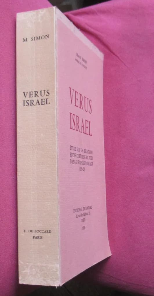 Verus Israël. Etude sur les relations Marcel SIMON - Image 2