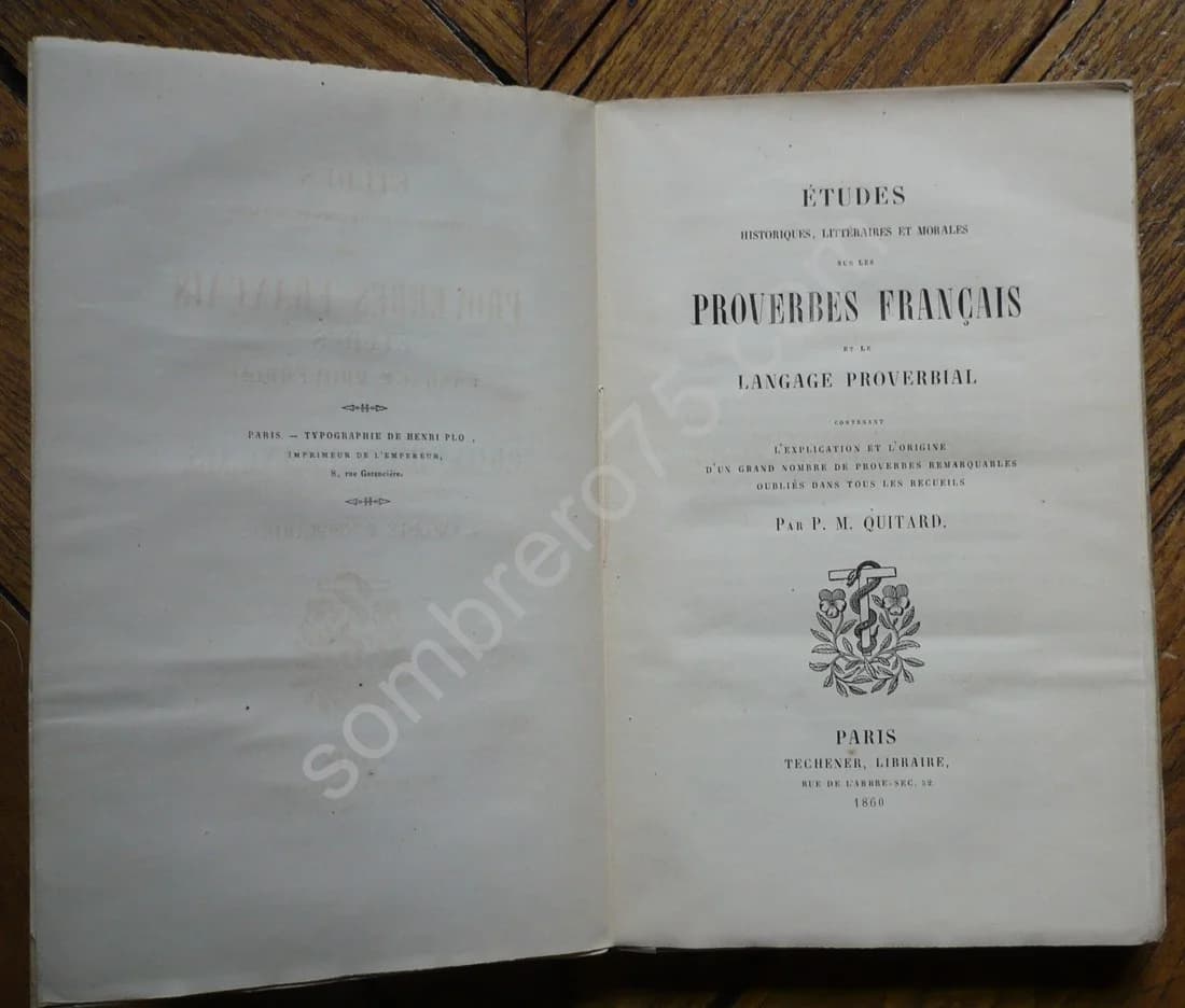 Etudes Historiques, Littéraires et Morales sur les Proverbes Français et le Langage Proverbial - Image 3
