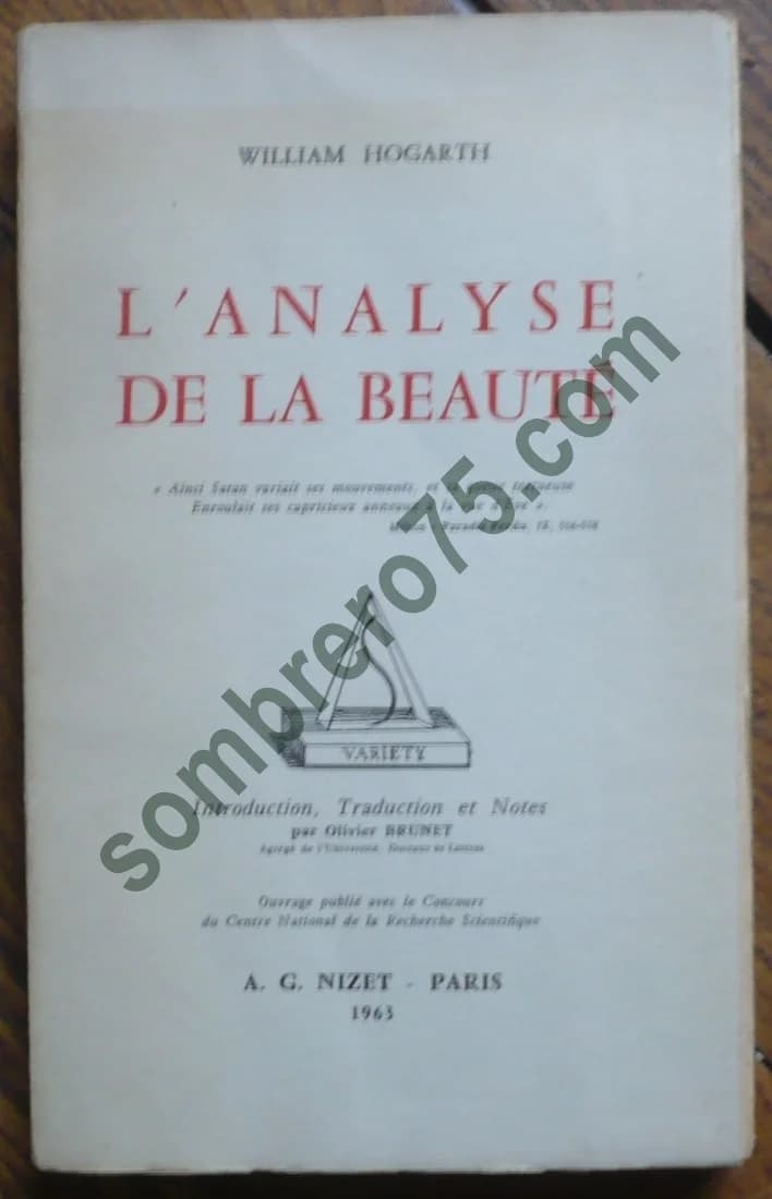 L'Analyse de la Beauté Williiam HOGARTH