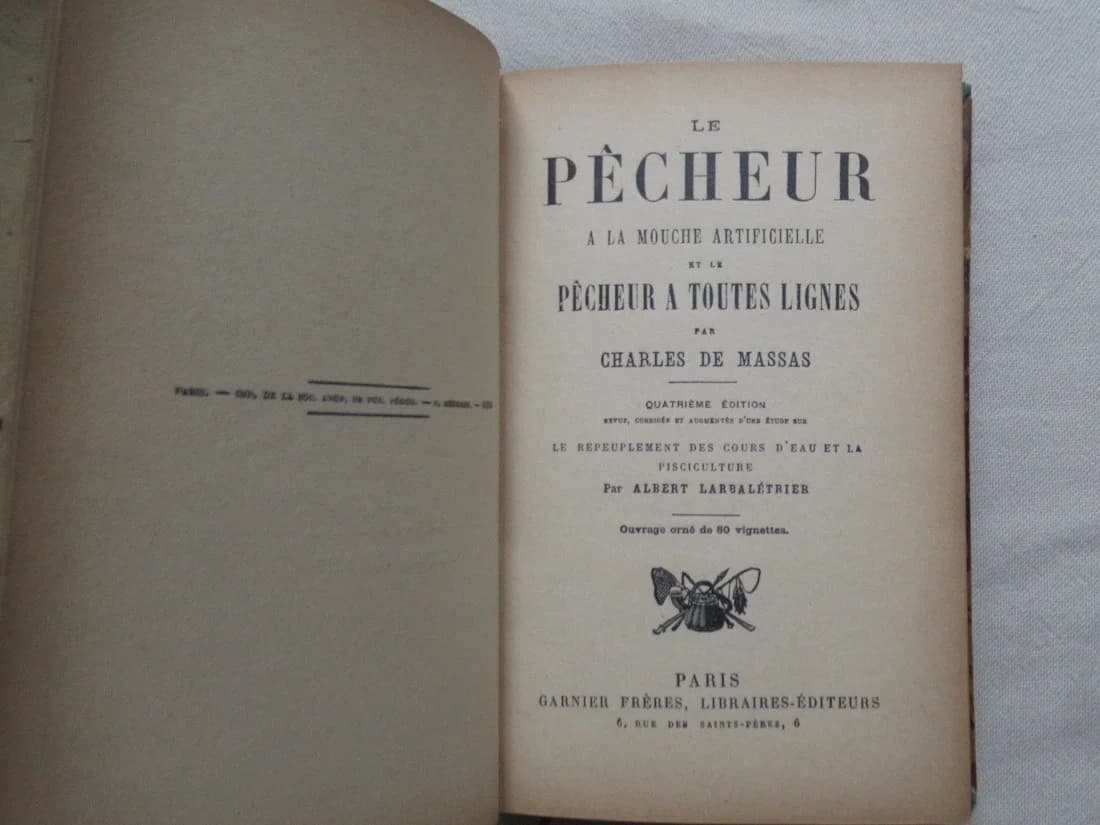 Le Pêcheur à la Mouche Artificielle. 4e Edition. Ch de MASSAS - Image 3