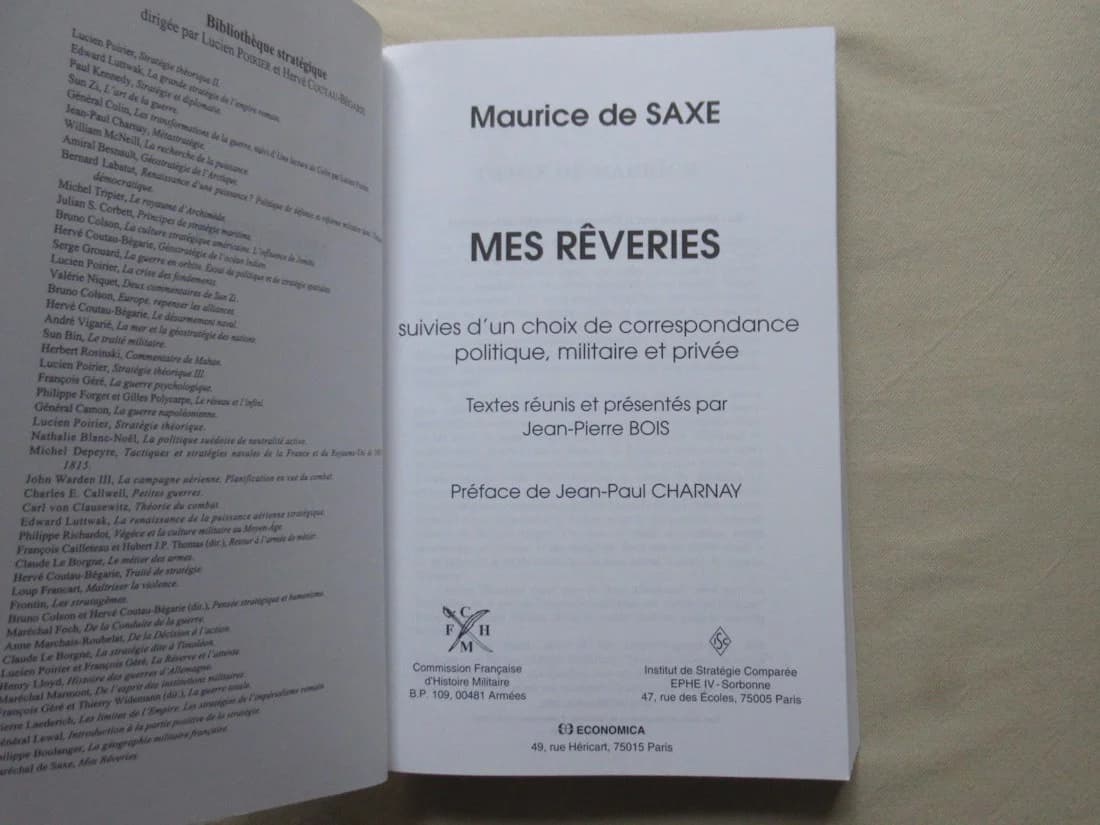 Mes Rêveries. Maurice de SAXE - Image 3