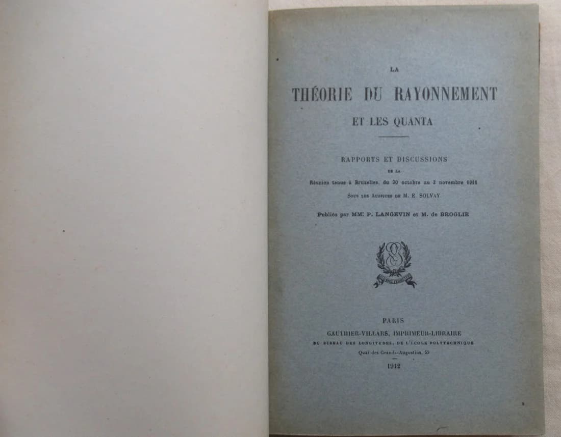 La Théorie du Rayonnement et les Quanta. Rapport et discussions - Image 2
