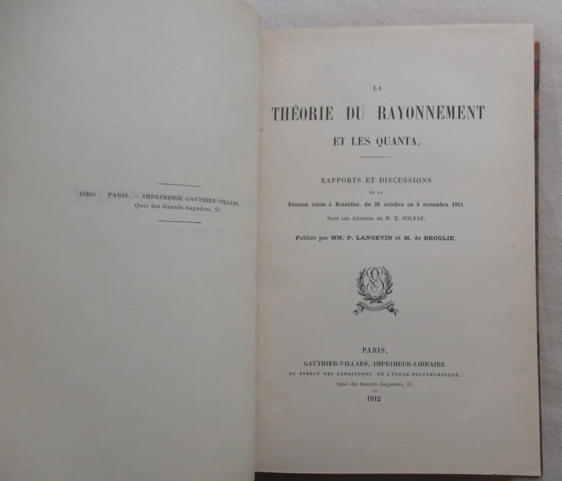 La Théorie du Rayonnement et les Quanta. Rapport et discussions - Image 3