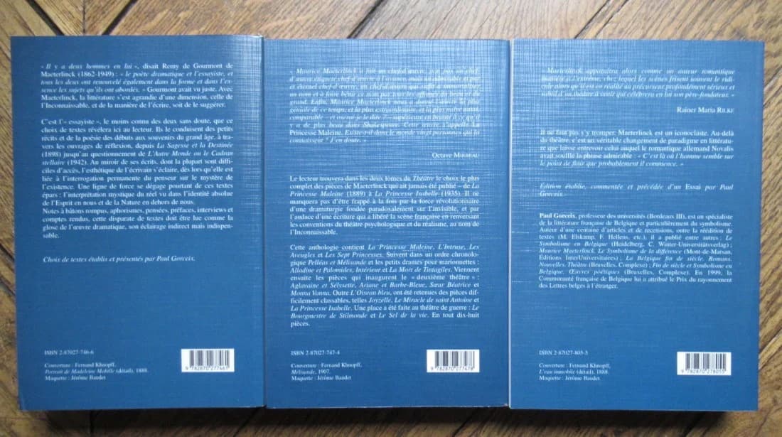 Maurice MAETERLINCK. Oeuvres - 3 Tomes - Image 3