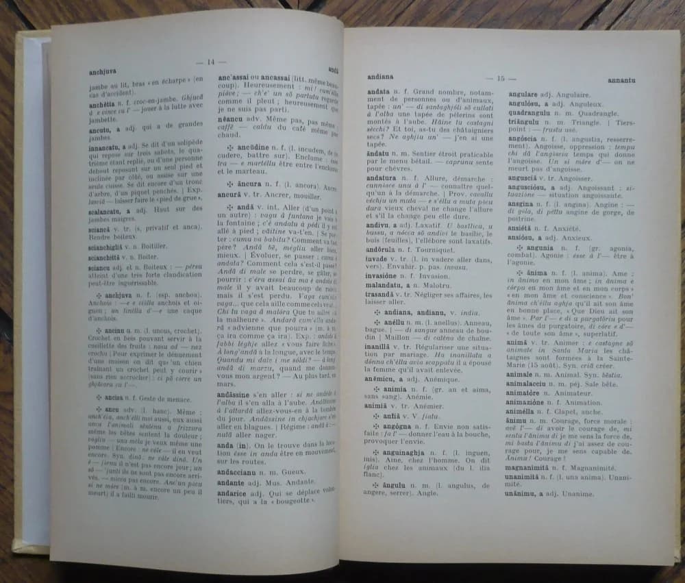 Dictionnaire Corse Français - Pieve d'Evisa - Image 5