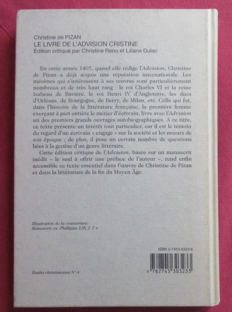 Le Livre de l'Advision Cristine. Christine de PIZAN - Image 4