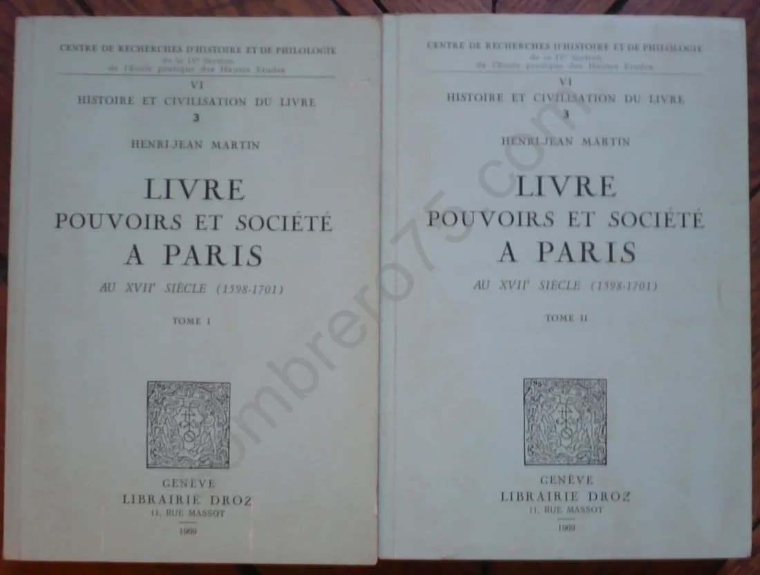 Livre Pouvoirs et Société à Paris au 17e Siècle 1598-1701 En 2 Volumes
