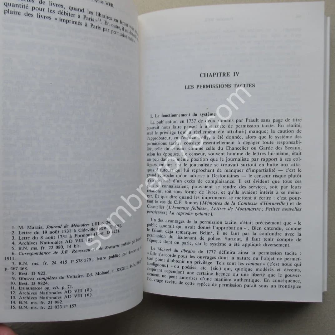 L'Interdiction du Roman et la Librairie 1728-1750 - Image 5