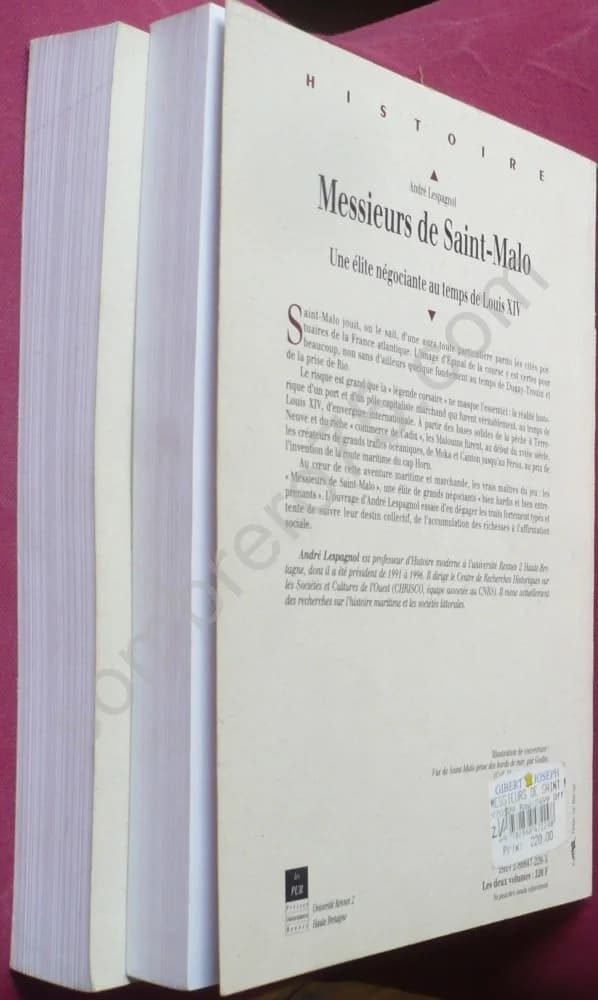 Messieurs de Saint Malo. Une Élite Négociante au Temps de Louis XIV. André Lespagnol - Image 3