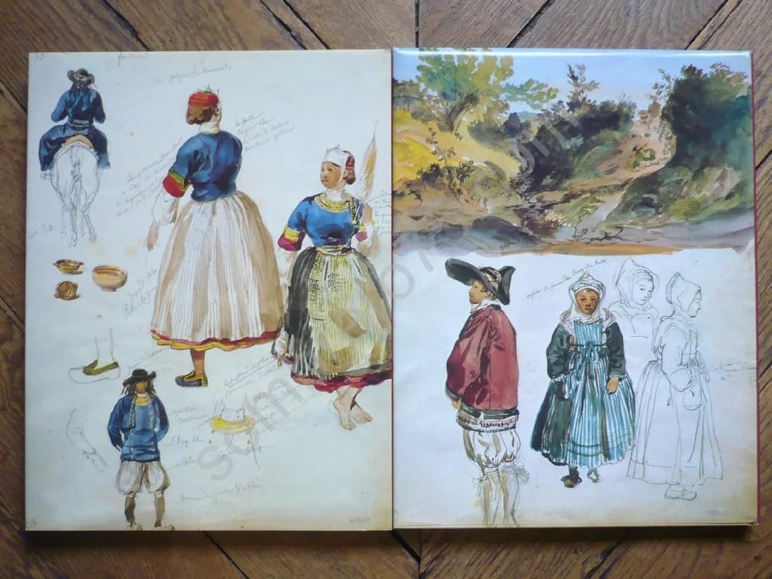 François Hippolyte Lalaisse : Aquarelles et Dessins 2 Volumes - Image 3