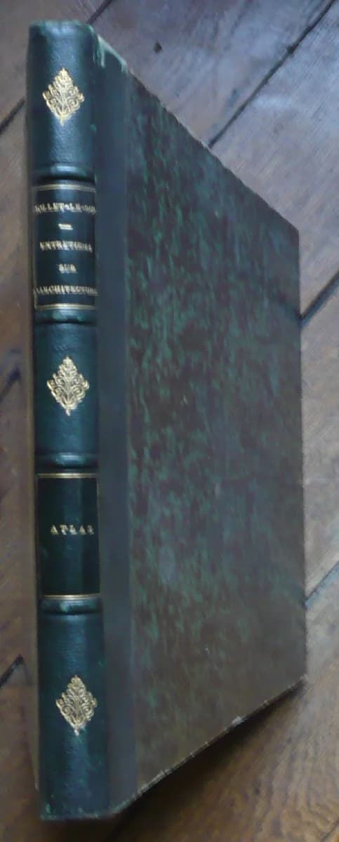 Entretiens sur l'Architecture 3 Volumes 1863. Viollet le Duc - Image 2