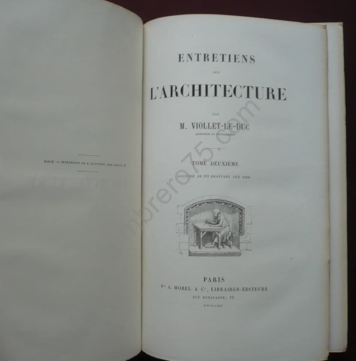 Entretiens sur l'Architecture 3 Volumes 1863. Viollet le Duc - Image 4