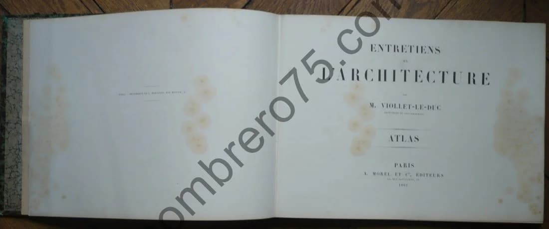 Entretiens sur l'Architecture 3 Volumes 1863. Viollet le Duc - Image 10