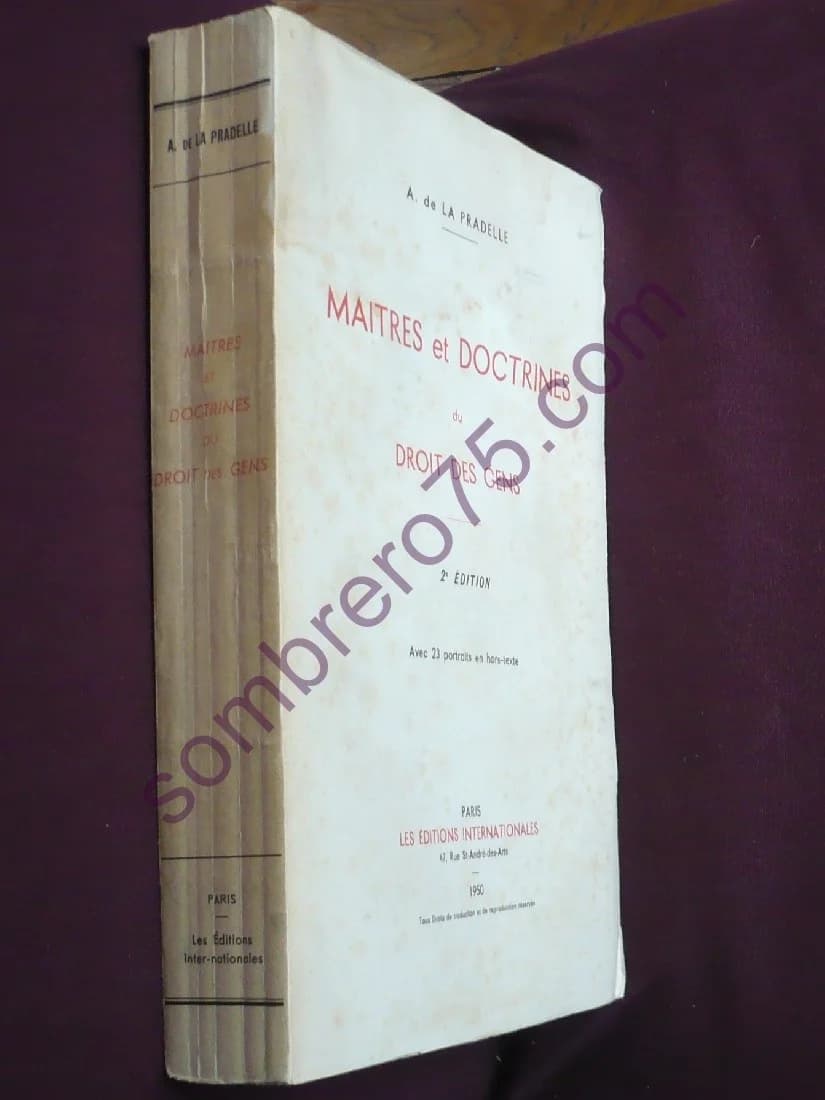 Maitres et Doctrines du Droit des Gens - De La Pradelle - Image 2