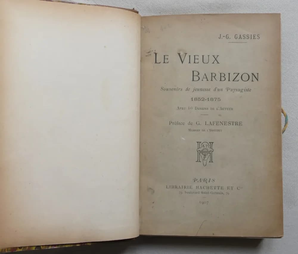 Le Vieux Barbizon : Souvenirs de Jeunesse d'un Paysagiste 1852 - 1875 avec 10 Dessins de l'auteur. Ed. 1907 - Image 3