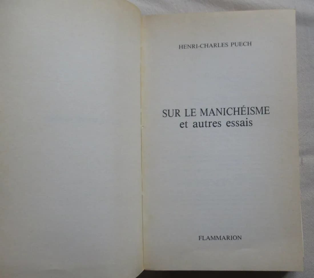 H. Ch. PUECH. Sur le Manichéisme et autres essais - Image 3