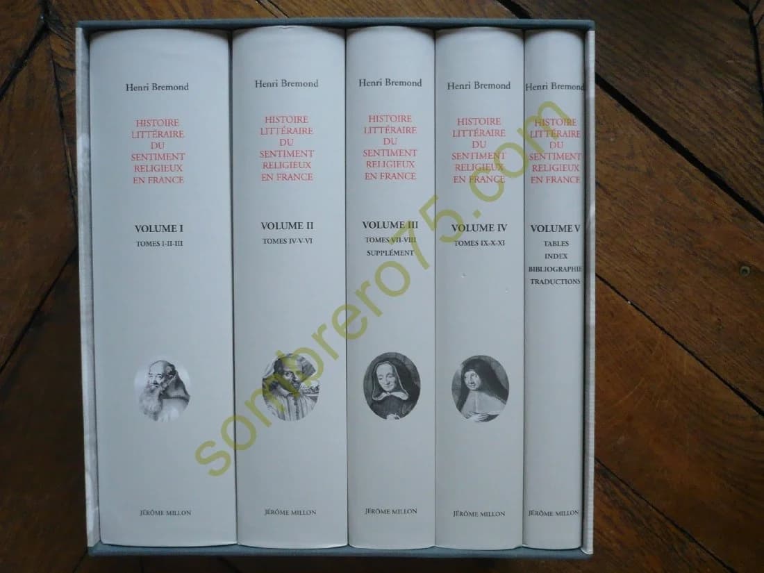 Histoire Littéraire du Sentiment Religieux. 5 Volumes - Image 2