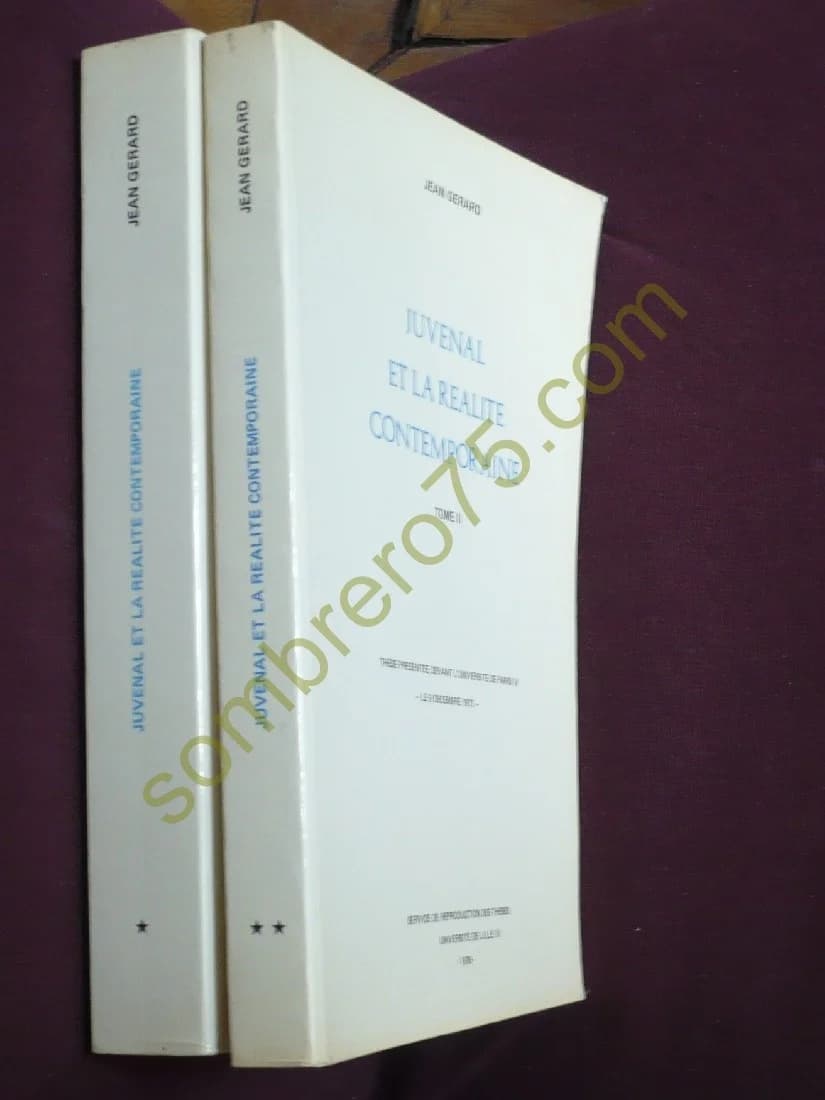 Juvenal et la Réalité Contemporaine. 2 Volumes - Image 2