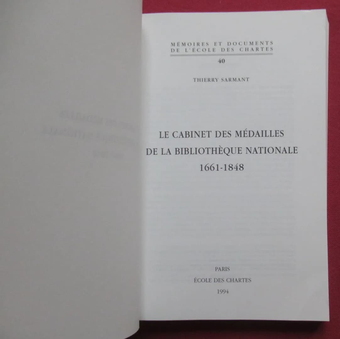 Le Cabinet des Médailles de la Bibliothèque Nationale 1661-1848 - Image 3