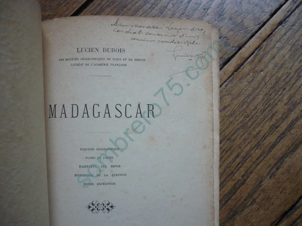 Madagascar 1895. Esquisse Géographique, Faune, Flore, Les Hovas. Historique - Image 3