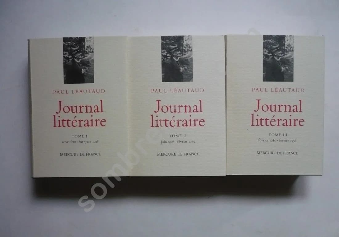 Journal Littéraire Paul Léautaud 3 Volumes