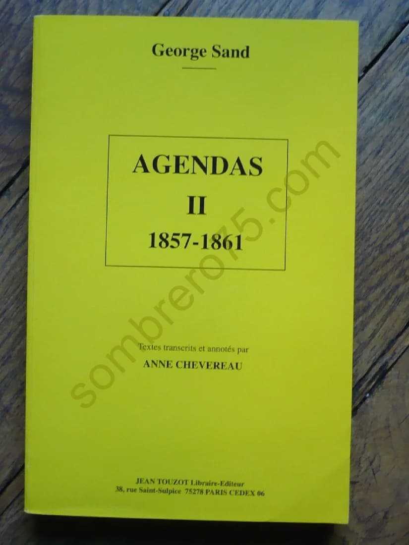 Agendas, Tome 2 :1857-1861