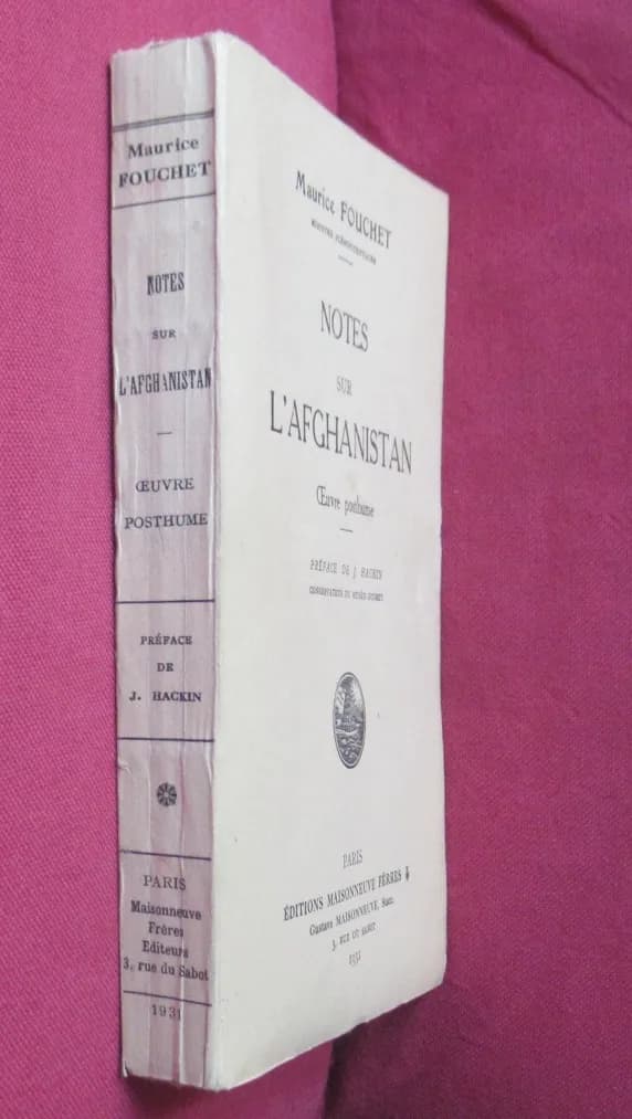 Notes sur l'Afghanistan. M. FOUCHET - Image 2