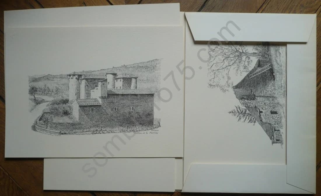 Coups de Plume sur de Vieilles Pierres -. E.O - Image 3