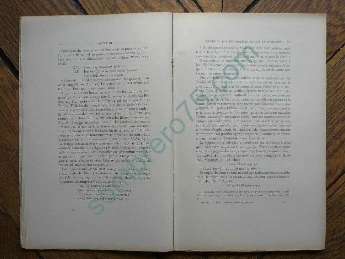 L'Aspect Verbal et l'Emploi des Préverbes en Grec particulièrement en Attique - Image 4