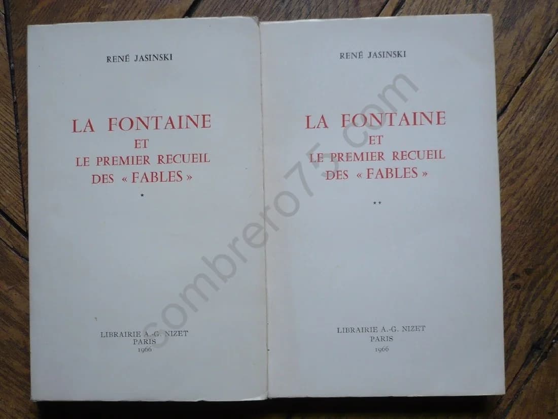 La Fontaine et le Premier Recueil des Fables. 2 Volumes - Image 3