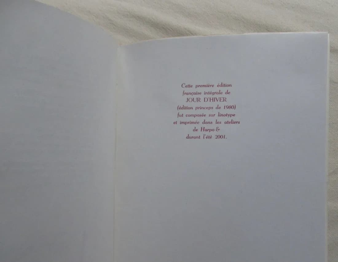Jour d'Hiver. TARKOVSKI. Harpo & - Image 6