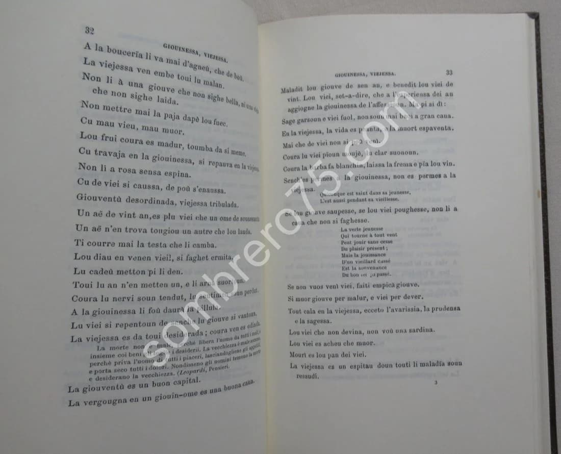 Recuei de 3,176 Prouverbi. Parabola, Buoi-Mot, Precet & Dict Nissart - Image 3