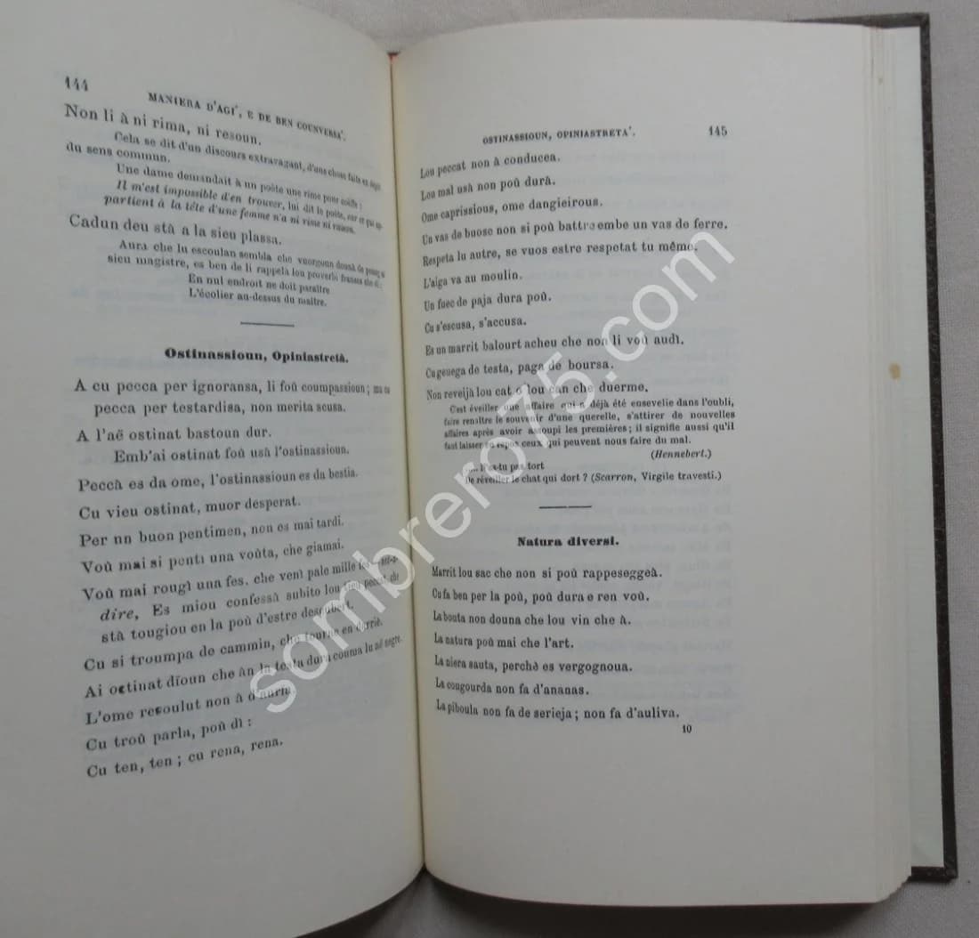 Recuei de 3,176 Prouverbi. Parabola, Buoi-Mot, Precet & Dict Nissart - Image 4