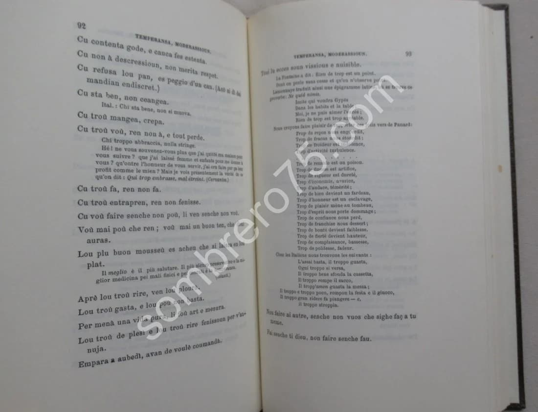 Recuei de 3,176 Prouverbi. Parabola, Buoi-Mot, Precet & Dict Nissart - Image 5